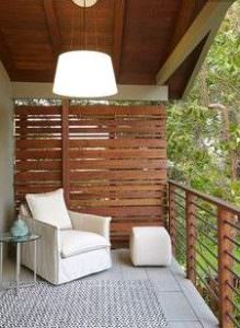 Kwila Decking privacy wall