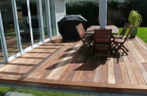 Kwila decking deck