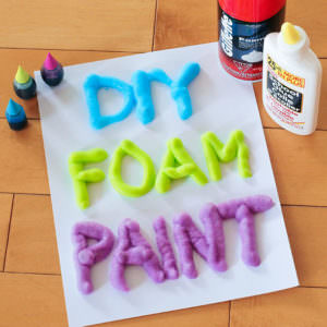 DIY foam paint